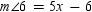 In the figure, and transversal t . If and , find x .