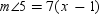 For parallel lines a and b , and are corresponding angles. If and , find x .