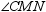 In (not shown), is a right angle. Where M is a point on and N is a point on , how are and related?