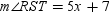 In the figure, . If and , find x .