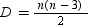 What does the letter D represent in the formula ?