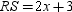 <strong>In isosceles triangle RST , . If , , and the perimeter of is 36, find the value of x.</strong> A)x = 5.5 B)x = 6 C)x = 6.5 D)None of These