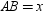 In rectangle ABCD , , , and . Find the value of x .