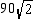 <strong>On a baseball diamond (a square), the distance from home plate to first base is 90 feet. Find the exact distance from home plate to second base.</strong> A)90 feet B) feet C) feet D)None of These