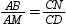 If and are divided proportionally at points M and N (as shown), then .