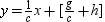 <strong>In the form , find the equation of the line that contains ( g , h )and is perpendicular to .</strong> A) B) C) D)None of These