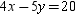 Find the y-coordinate of point X = (4,?), a point that lies on the graph of the equation .