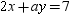 What is the value of x at the point of intersection of the lines and ?