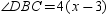 <strong>If m , m , and m , find x .</strong> A)x = 8 B)x = 8.25 C)x = 8.5 D)x = 8.75