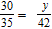 Solve the proportion. y = __________