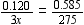 Solve the proportion. Round the result to three significant digits. __________