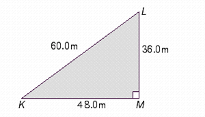 Using the triangle in the illustration, find cos K. cos K = __________