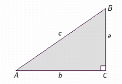 Use the right triangle in the illustration and the Pythagorean theorem to find the unknown side, rounded to two significant digits. a = 2.91 km, b = 3.62 km Side c is __________ km.