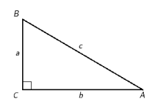 <strong>Using the illustration, find the measure of each acute angle for the right triangle below. Answers are rounded using the appropriate rule for significant digits. a = 0.6211 cm, c = 0.7937 cm </strong> A) A = 17.25 <sup>o</sup>, B = 72.75 <sup>o</sup> B) A = 35.77 <sup>o</sup>, B = 54.23 <sup>o</sup> C) A = 48.99 <sup>o</sup>, B = 41.01 <sup>o</sup> D) A = 56.49 <sup>o</sup>, B = 33.51 <sup>o</sup> E) A = 51.49 <sup>o</sup>, B = 38.51 <sup>o</sup>