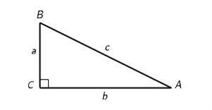 Find the unknown sides of the right triangle (see illustration). Express your answer using the appropriate number of significant digits. c = 36.6 \mathrm { mi } , \angle B = 68.9 ^ { \circ } a = __________ mi b = __________ mi