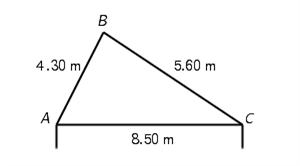 Find angles A and C in the roof in the illustration below. Round your answers to the nearest tenth. ∠A = __________° ∠C = __________°