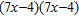 <strong>Factor completely. </strong> A) B) C) D) E)