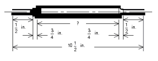<strong>Find the missing dimension of the shaft in the illustration. </strong> A) 8 \frac { 1 } { 4 } in. B) 8 \frac { 1 } { 2 } in. C) 7 \frac { 1 } { 4 } in. D) 7 in. E) 8 in.