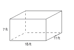 Find the volume of the rectangular solid.  
