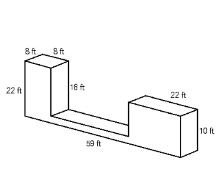 Find the volume of the rectangular solid.  