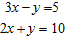 Solve the pair of linear equations by addition.