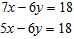 Solve the pair of linear equations by addition.