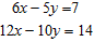 Solve the pair of linear equations by addition.