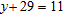 Solve the equation and check.   y = __________<div style=padding-top: 35px> 