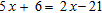 Solve the equation and check.   x = __________<div style=padding-top: 35px> 