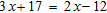 Solve the equation and check.   x = __________<div style=padding-top: 35px> 