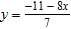 <strong>Solve for y in terms of x. </strong> A) B) C) D) E)