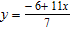 <strong>Solve for y in terms of x. </strong> A) B) C) D) E)