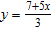 <strong>Solve for y in terms of x. </strong> A) B) C) D) E)