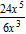 Divide the monomials.