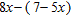 Simplify by first removing the parentheses and then combining the like terms.