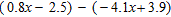 Simplify by first removing the parentheses and then combining the like terms.
