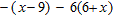 Simplify by first removing the parentheses and then combining the like terms.