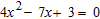 <strong>Determine the nature of the roots of the quadratic equation without solving it.  </strong> A) two irrational roots B) one rational root C) two rational roots D) two imaginary roots <div style=padding-top: 35px> 