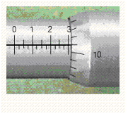 Read the measurement shown on the U.S. micrometer.  