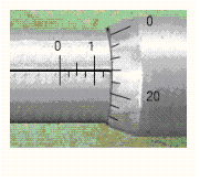 Read the measurement shown on the U.S. micrometer.  
