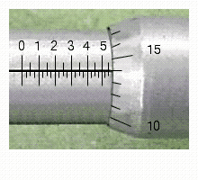 Read the measurement shown on the U.S. micrometer. __________ in.