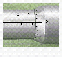 Read the measurements shown on the U.S. micrometer. __________ in.