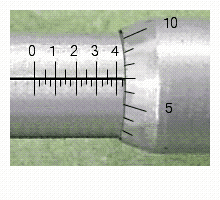 Read the measurement shown on the U.S. micrometer. __________ in.
