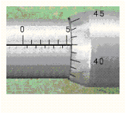 Read the measurement shown on the metric micrometer.  