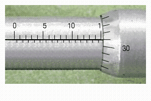 Read the measurement shown on the metric micrometer. __________ mm