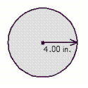 <strong>Find the circumference and the area of the circle. Use the rules for working with measurements. </strong> A) The circumference is 25.1 in, the area is 201 in <sup>2</sup>. B) The circumference is 50.3 in, the area is 25.1 in <sup>2</sup>. C) The circumference is 25.1 in, the area is 50.3 in <sup>2</sup>. D) The circumference is 50.3 in, the area is 101 in <sup>2</sup>. E) The circumference is 12.6 in, the area is 101 in <sup>2</sup>.