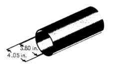 <strong>A pipe has a 4.05-in. outside diameter and a 3.8-in. inside diameter. (See the illustration.) Find the area of its cross section. Use the rules for working with measurements. </strong> A) The area is 0.785 in <sup>2</sup>. B) The area is 3.08 in <sup>2</sup>. C) The area is 0.771 in <sup>2</sup>. D) The area is 6.17 in <sup>2</sup>. E) The area is 1.54 in <sup>2</sup>.