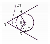 <strong>Find the measure of \angle 1 in the illustration. </strong> A) ?1 = 90° B) ?1 = 120° C) ?1 = 30° D) ?1 = 180° E) ?1 = 60°