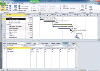 <strong>  ____ software like that shown in the accompanying figure helps you track and allocate resources.</strong> A) Tax preparation B) Project management C) Personal finance D) Statistical <div style=padding-top: 35px> 