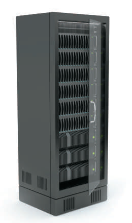 Larger corporate, government, and Internet applications may use powerful, expensive servers (an example of which is shown in the accompanying figure)to support their daily operation.